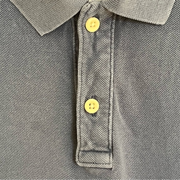 Hollister Polo Shirt Top Men's Size XL Short Sleeve‎ Epic Stretch Blue Casual - Picture 5 of 11